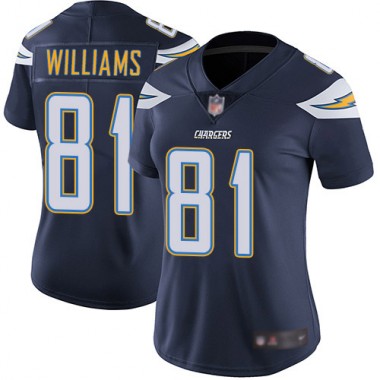 Los Angeles Chargers NFL Football Mike Williams Navy Blue Jersey Women Limited #81 Home Vapor Untouchable->los angeles chargers->NFL Jersey